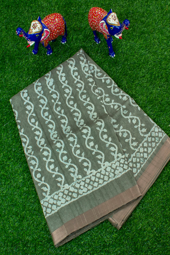 Printed Jute Tussar