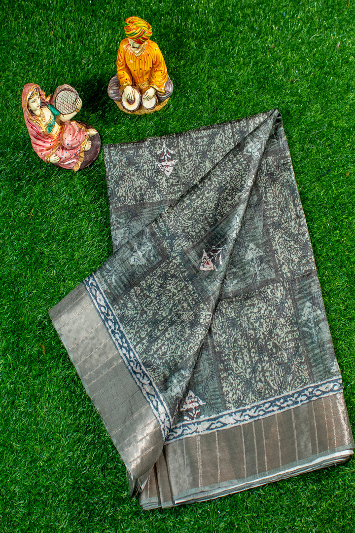 Semi Crape Printed Saree