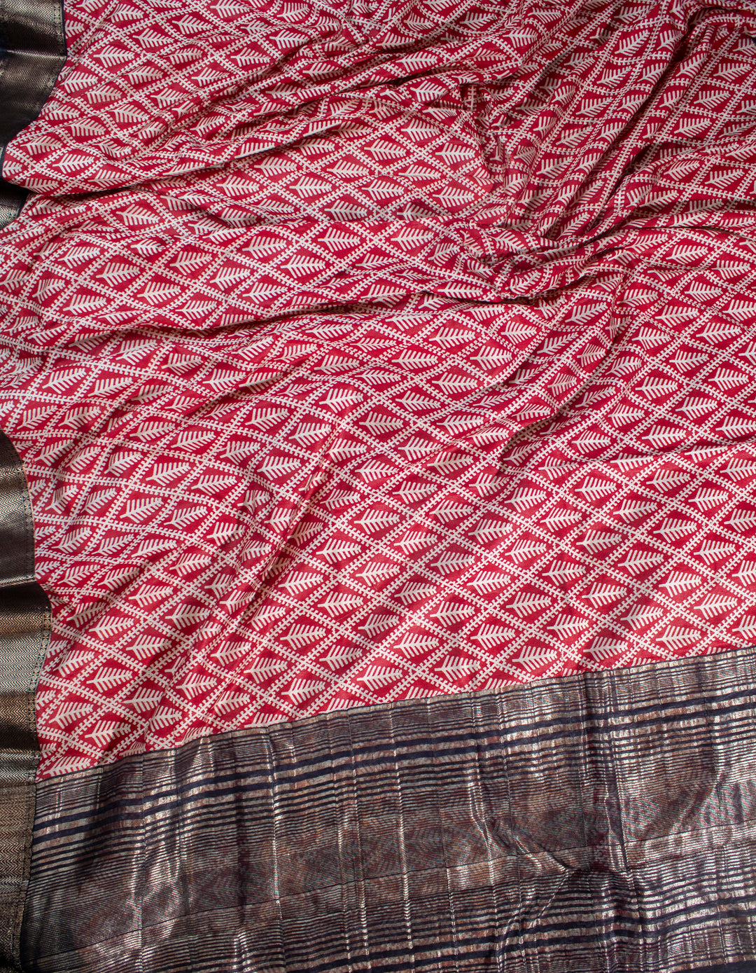 Assam Silk Sarees with Red & Black Combination