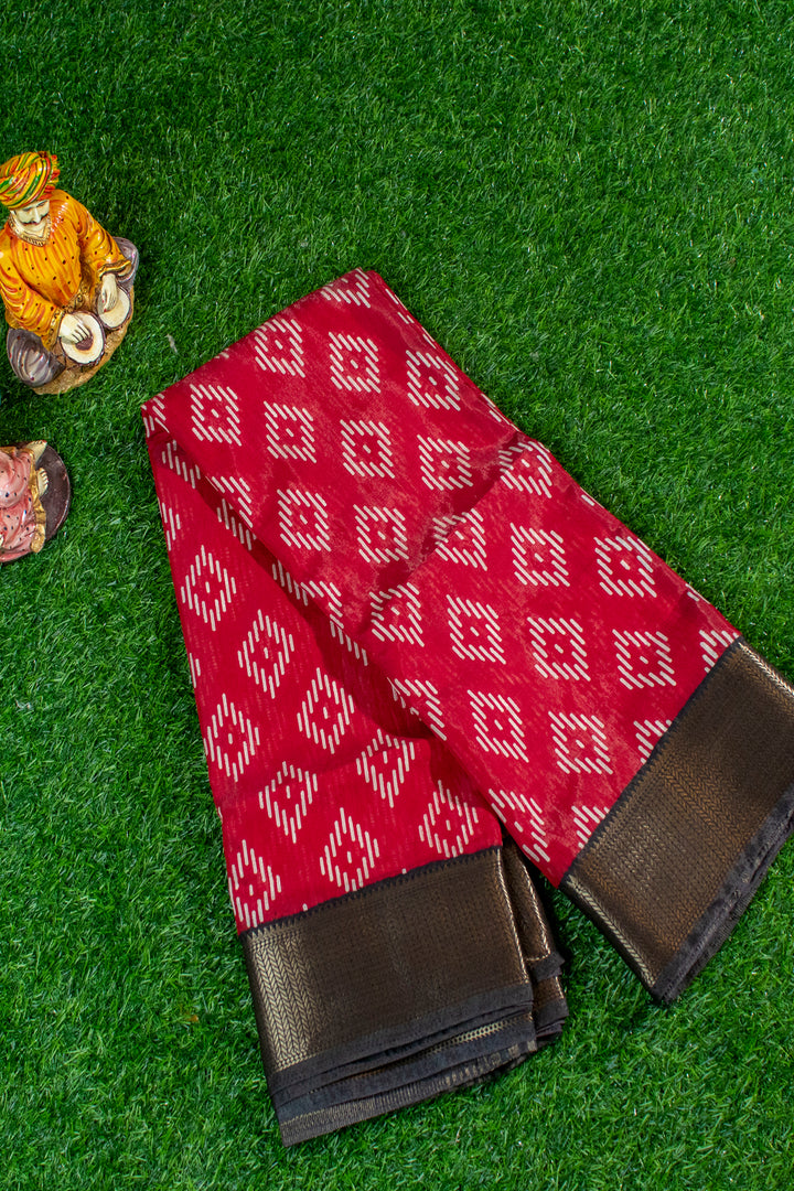 Assam Silk Sarees with Red & Black Combination