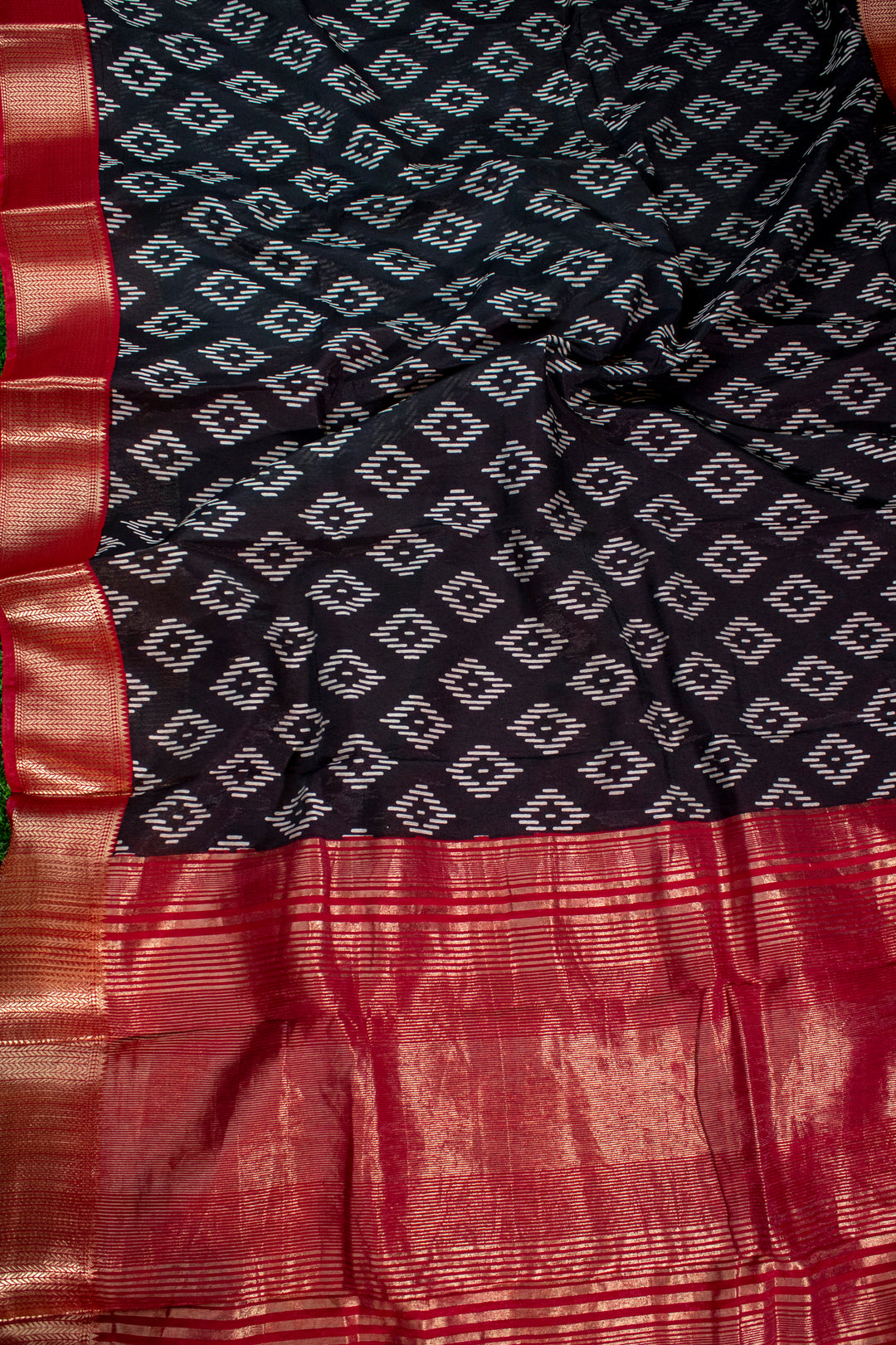 Assam Silk Sarees with Red & Black Combination