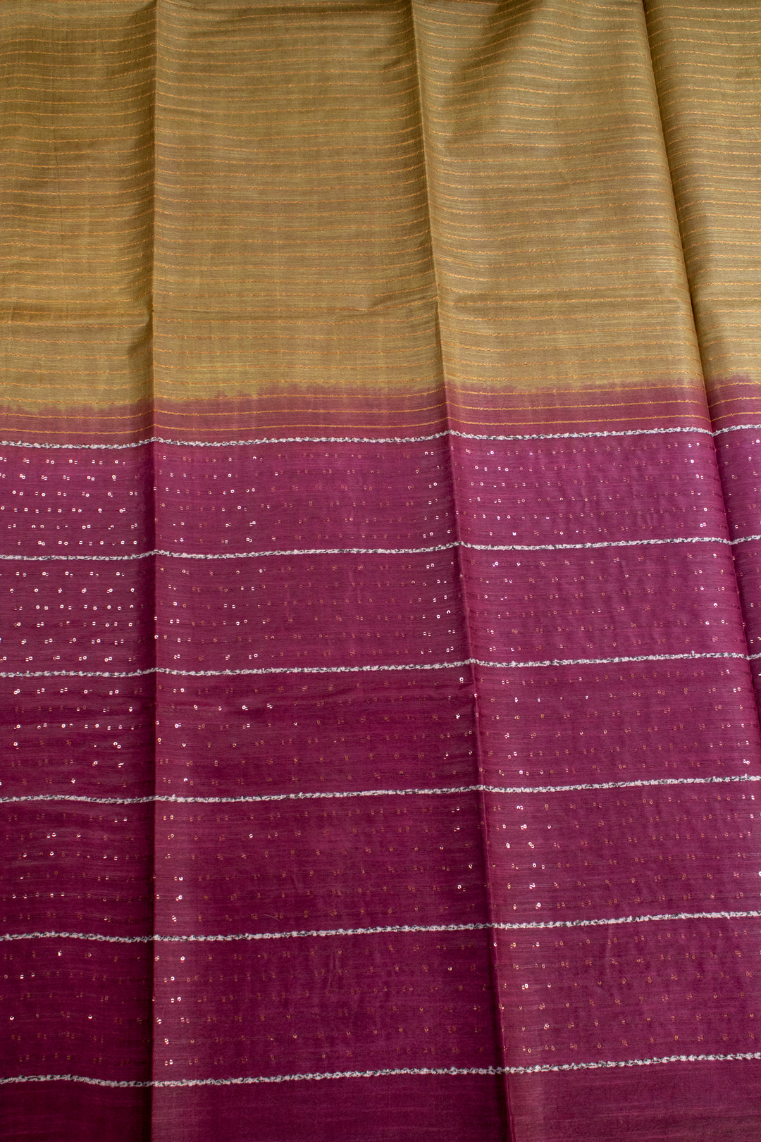 chamki work Pink Jute saree