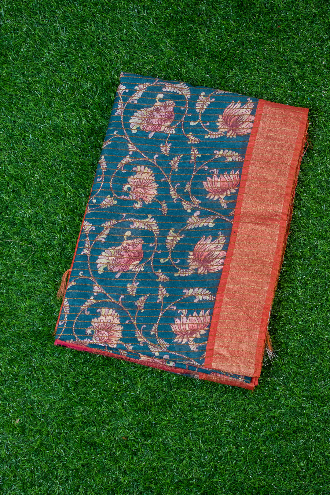 Tussar printed saree