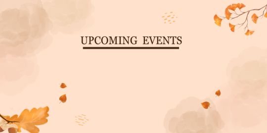 Upcoming Events