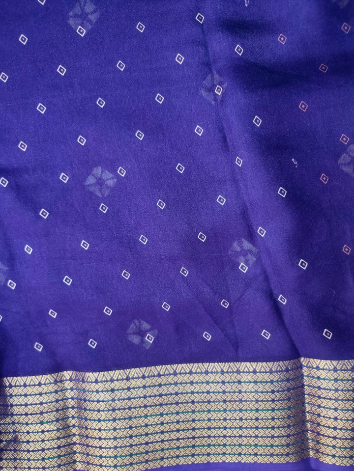Ajrakh Print Fancy Saree