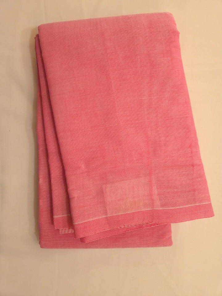 Cotton Saree | Striped with Contrast Border | Multiple Colours