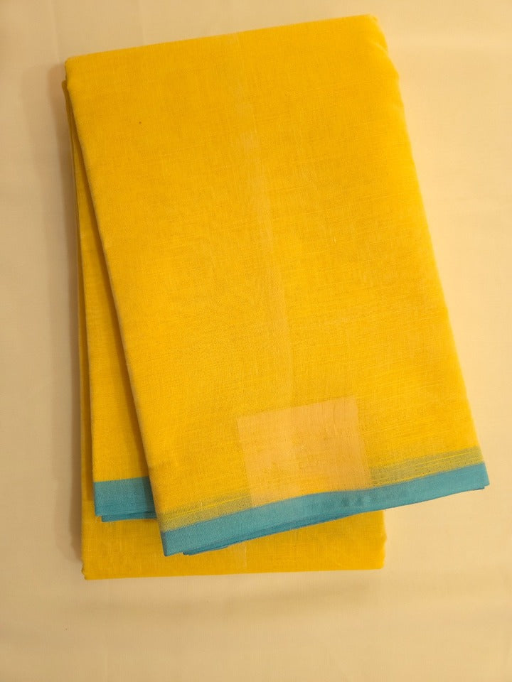 Cotton Saree | Striped with Contrast Border | Multiple Colours