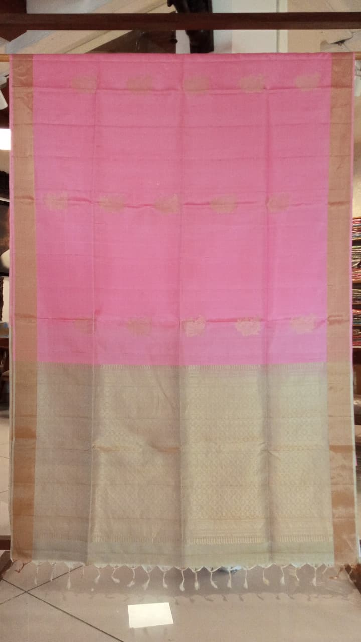 Pink Soft Silk Saree