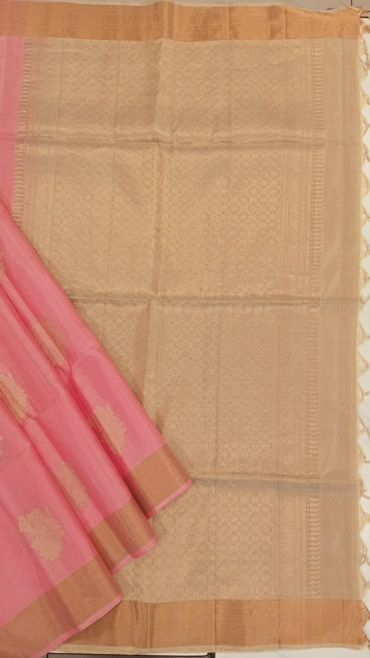 Pink Soft Silk Saree